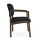 Lesro Lenox Steel Wide Guest Chair Metal Frame, Bronze, MD Black Upholstery LS1201 - alternate 1